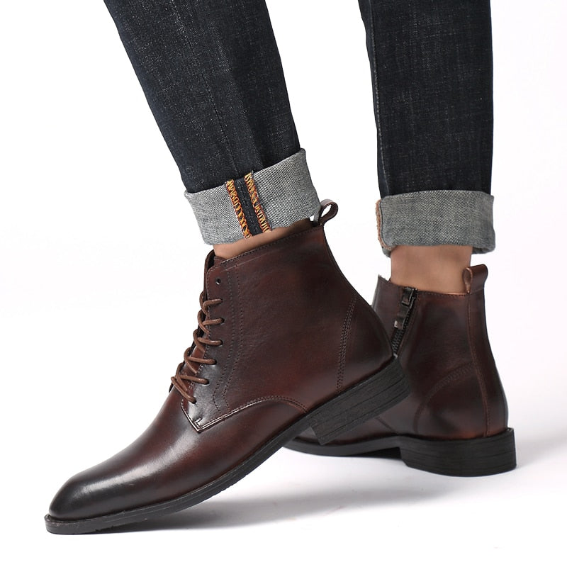 John | Bottes en cuir vintage