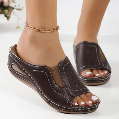 Lily™ - Sandales plates orthopédiques confortables