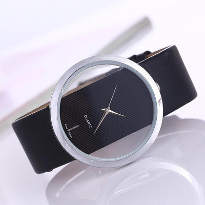 Montre à Quartz avec Cadran Transparent Élégant