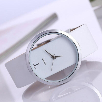Montre à Quartz avec Cadran Transparent Élégant