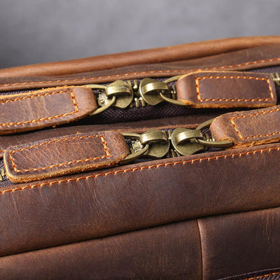 BIEFELD | Sac à Dos en Cuir Marron