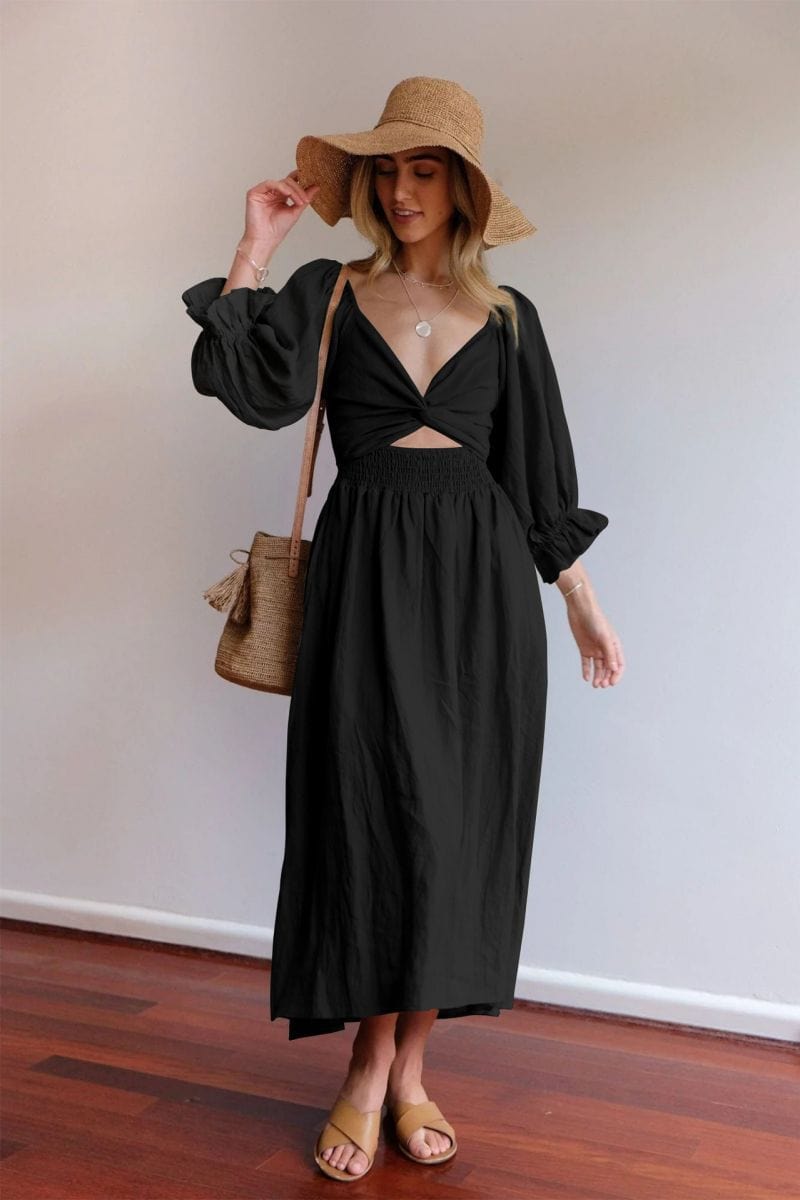 Tana | ROBE FRANÇAISE AVEC MANCHES VOLANTES
