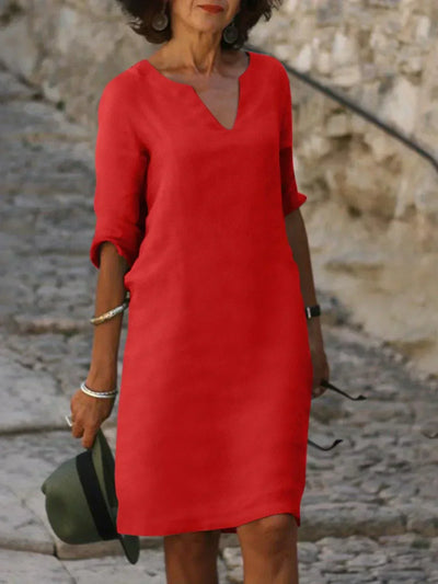Josette | Robe élégante décolletée en V