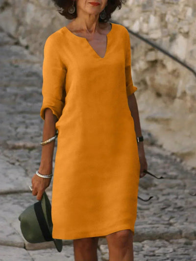 Josette | Robe élégante décolletée en V