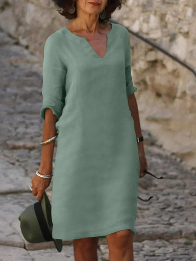 Josette | Robe élégante décolletée en V
