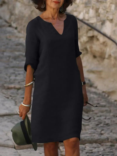 Josette | Robe élégante décolletée en V