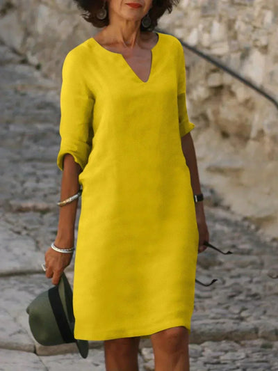 Josette | Robe élégante décolletée en V