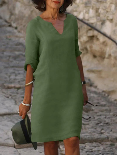 Josette | Robe élégante décolletée en V