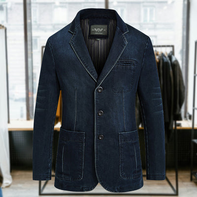 BIAGIO™ | Blazer homme 3 boutons en denim