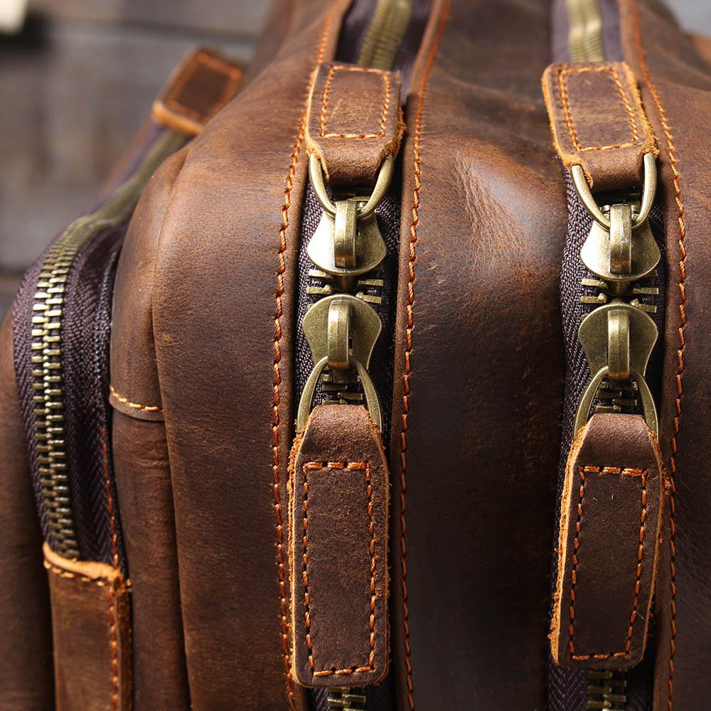 BIEFELD | Sac à Dos en Cuir Marron