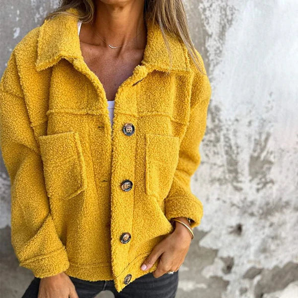 Dion™ | Veste courte en laine avec revers