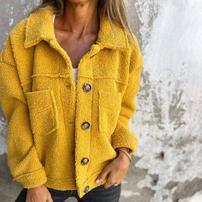 Dion™ | Veste courte en laine avec revers