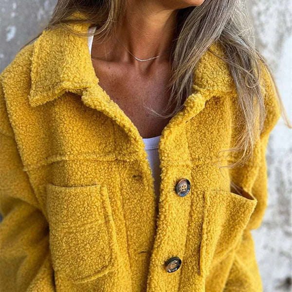 Dion™ | Veste courte en laine avec revers