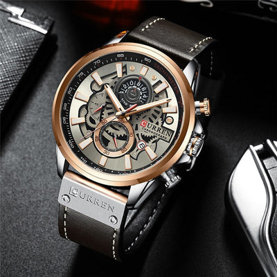 Montre Calendrier Quartz Multifonction