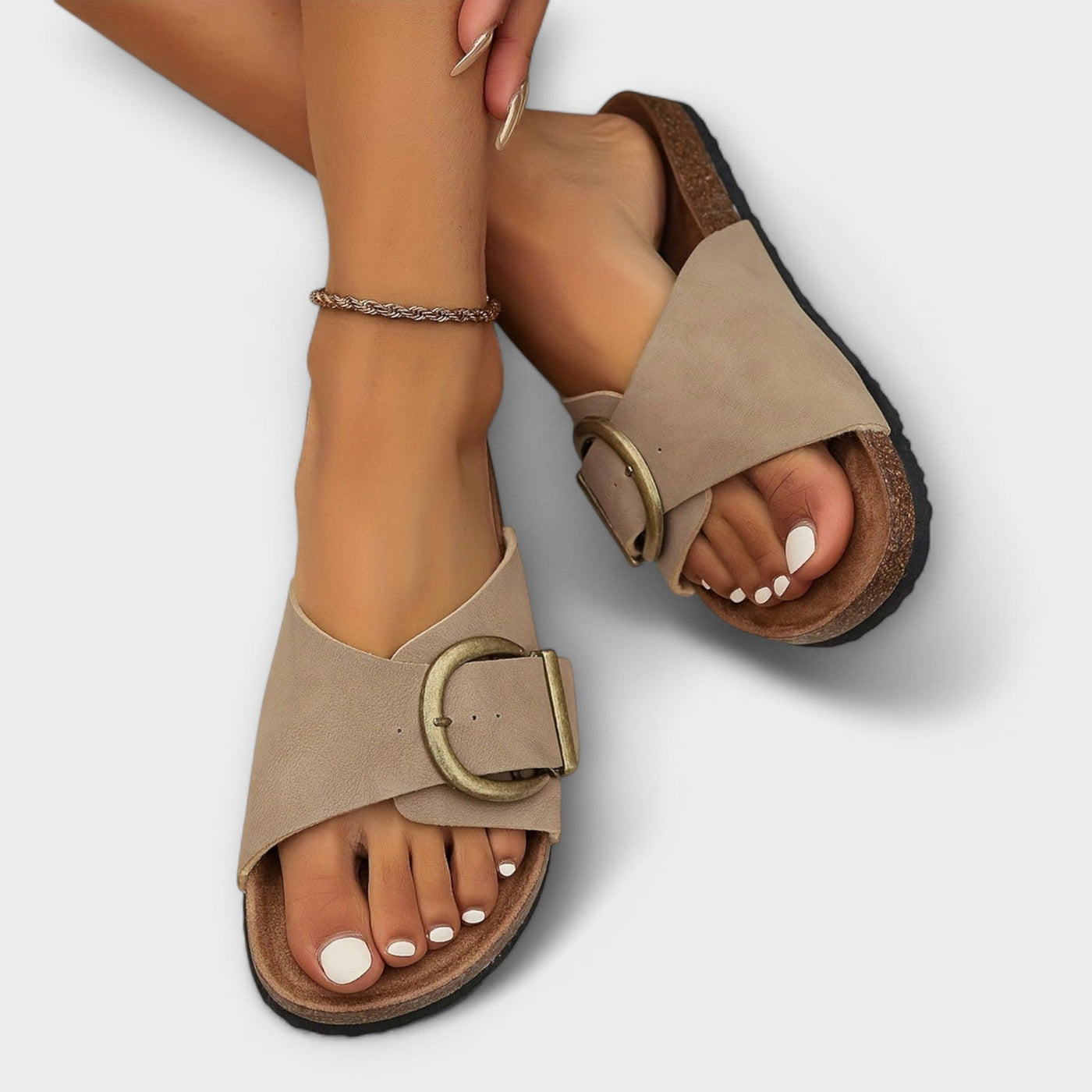 Mirano | Sandales à glissière avec boucle élégante