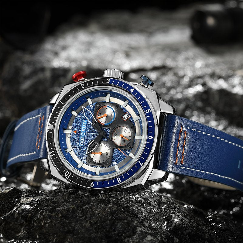 Montre de Sport Chronographe Luxe Quartz