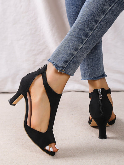 Laluna | Talons Hauts Élégants avec Ouverture