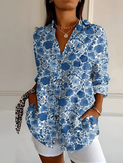Avril™ | Blouse Chic avec Imprimés Fantaisistes
