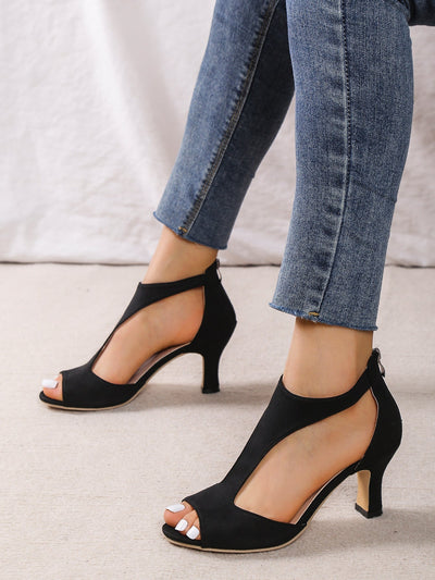 Laluna | Talons Hauts Élégants avec Ouverture